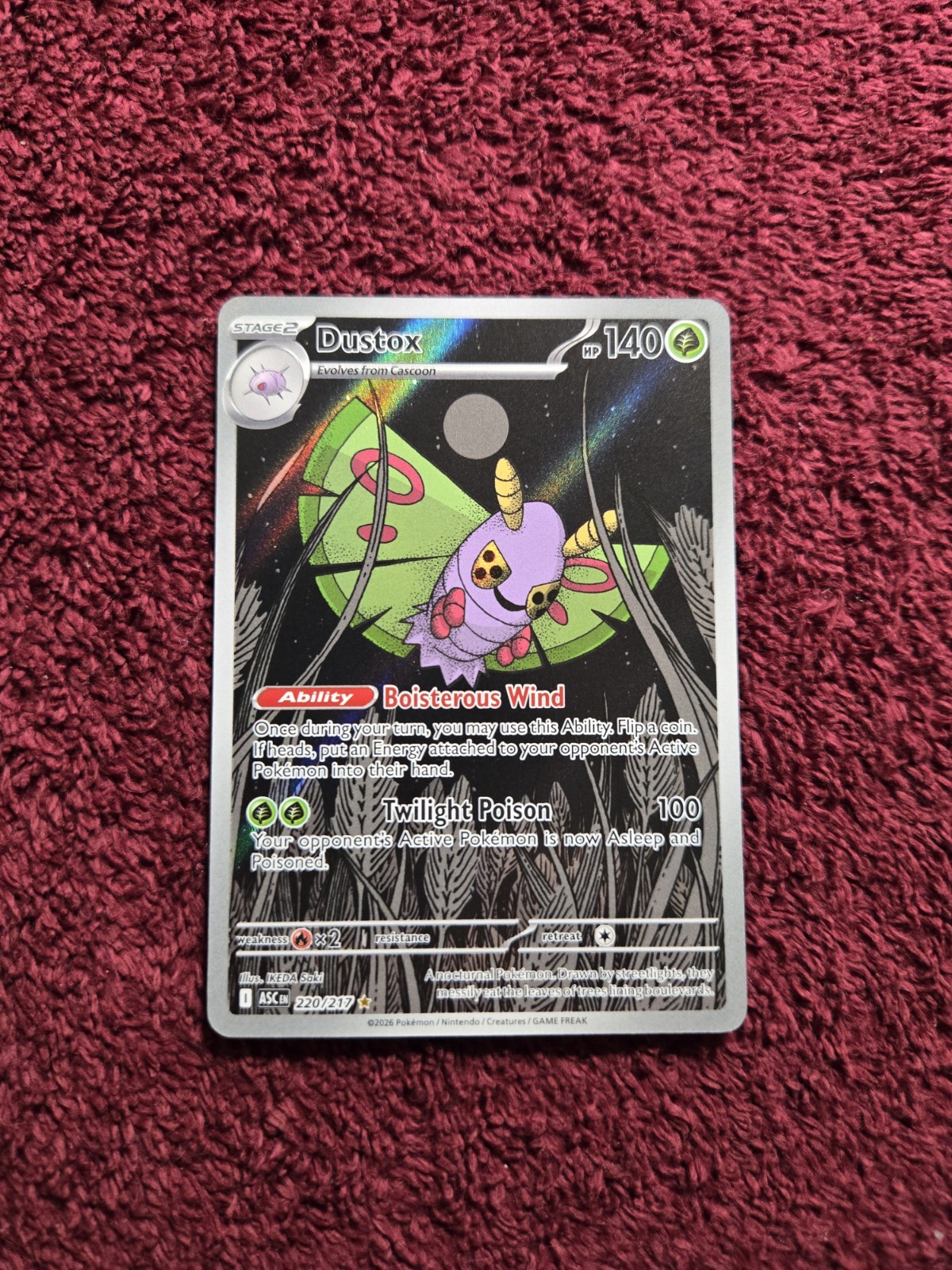 Dustox 220/217 Illustration Rare Ascended Heroes