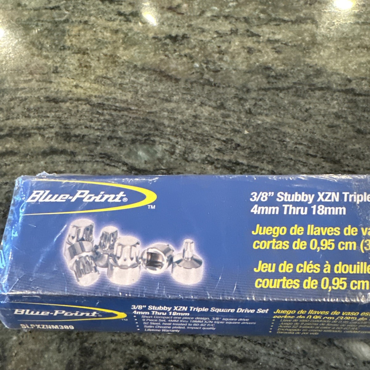 Bluepoint by snap on BLPXZNM389 3/8” stubby xzn triple square