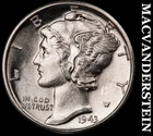 1943-D Mercury Dime-Choice Gem Brilliant Uncirculated FSB No Reserve #i1129