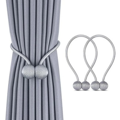 Magnetic Curtain Tiebacks 2pcs Curtain Holder Clips Tie Bands Window Home Decor