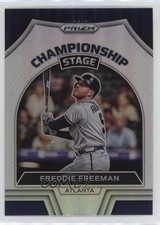 2022 Panini Prizm Championship Stage Silver Prizm Freddie Freeman #CS-2 9pa