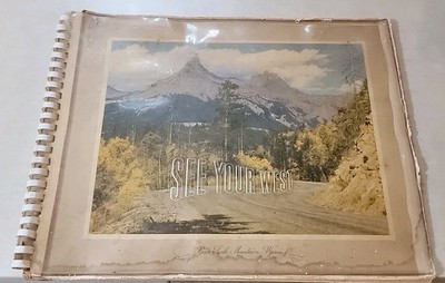 Vintage Chevron Standard Oil See Your West Scenic Views Booklet Souvenir 