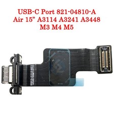 NEW Black DC Jack USB-C Board Flex Cable 821-04810-A Macbook Air 15" A3241 2025