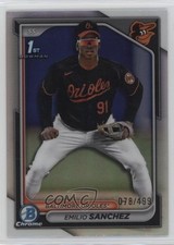 2024 Bowman Chrome Prospects Refractor 78/499 Emilio Sanchez #BCP-241 0ok8