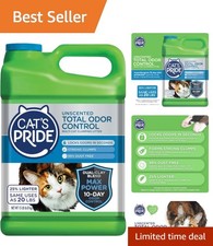 Hypoallergenic Unscented Cat Litter, 15 lbs - 10 Days Odor Control by Max Power