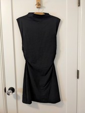 REFORMATION Alden Black Knit Mini Dress Size Medium Cotton Spandex