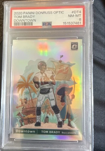 2020 Panini Donruss Optic Tom Brady Downtown PSA 8 #DT-4