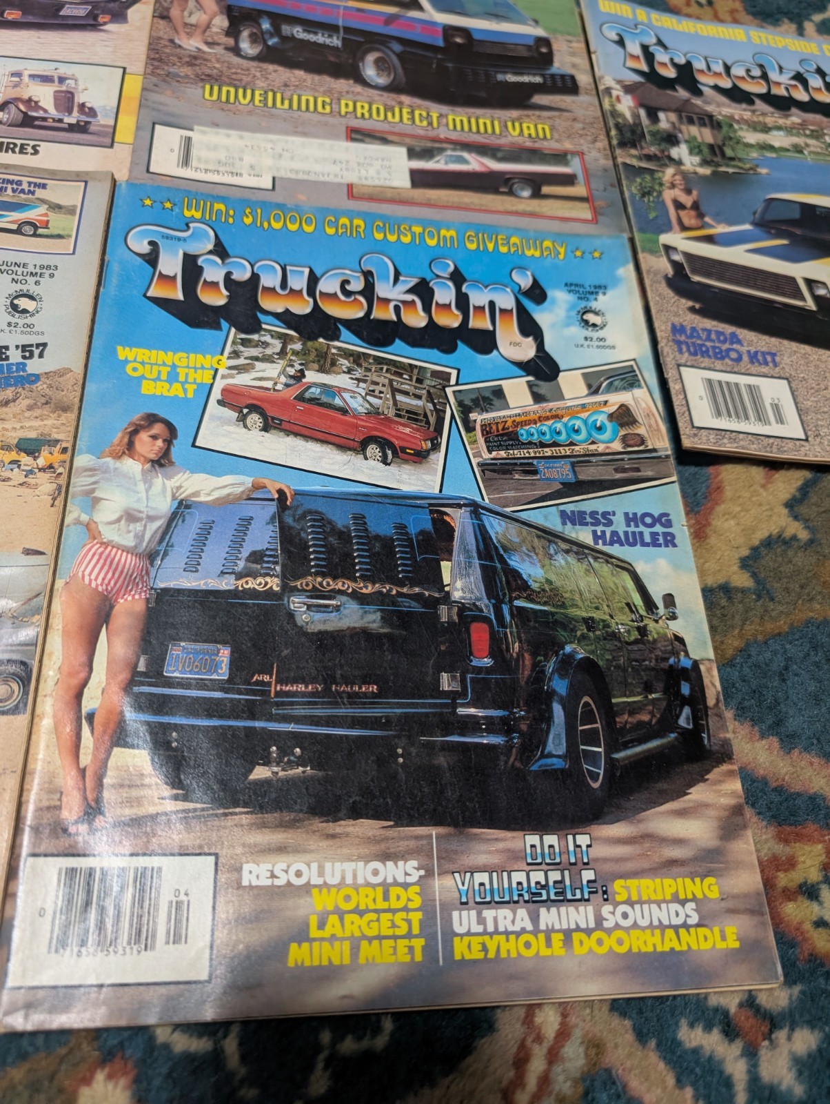 Truckin 1982-83 Custom Van & Truck Magazines Rare Lot Of 5  thumbnail 5