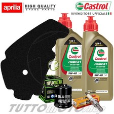 Tagliando APRILIA Scarabeo 250 IE E3 2007-2010 / Kit Olio Castrol Filtri Candela