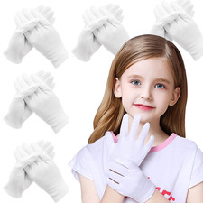 24 Pcs Cotton Moisturizing Gloves for Women Kids Dry Hands Eczema, Reusable St