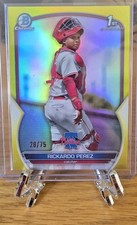 2023 Bowman Chrome Baseball - Rickardo Perez 1st Yellow 28/75