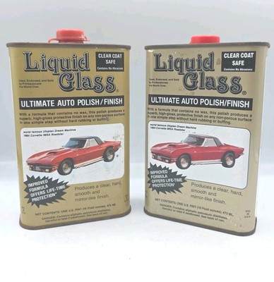 2 Liquid Glass Ultimate Auto Polish/Finish 16oz Clear Coat Safe Read Description