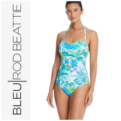 New Bleu x Rod Beattie What's New Pussycat Sz 10 One Piece Mio Swimsuit NWOT