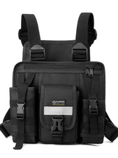 Tactical Chest Vest Function Combination Multi-Pocket Hiking Fishing Backpack