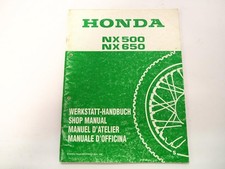 Honda NX500 NX650 S Dominator RD02E Workshop Manual Shop Manual 1995 Supplement