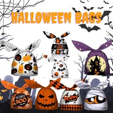 Halloween Cellophane Treat Bags Sweet Biscuit Cookie Party Supplies Favor Gift