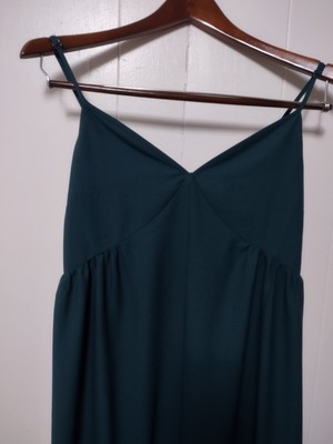 NWOT Levi's Green Spaghetti Strap Flowy Midi Dress Women's Medium Pockets