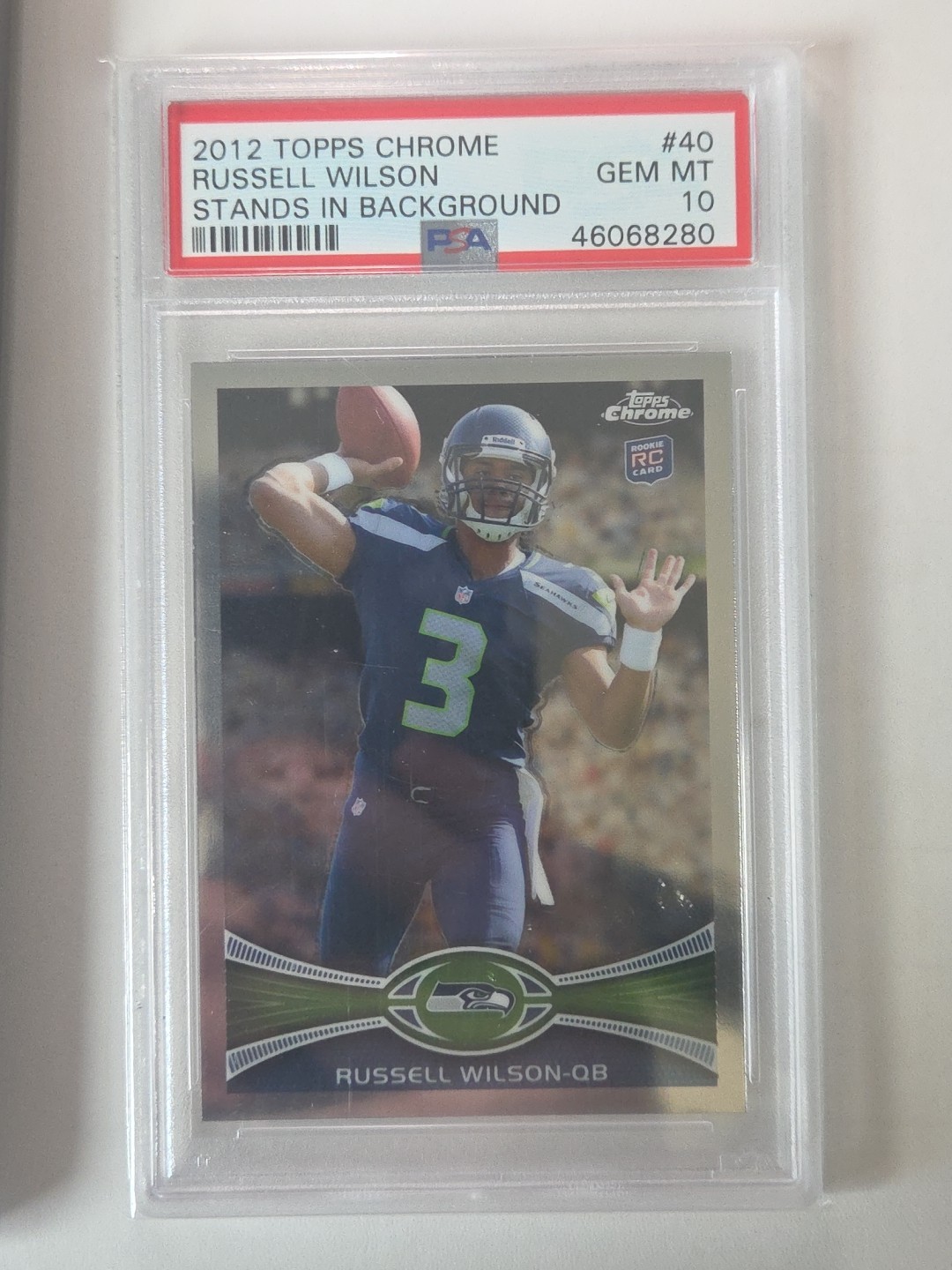 Russell Wilson Topps Chrome #40 Base