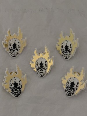 Vintage 1993 Marvel Entertainment Group Ghost Rider Pin Lot Of Five