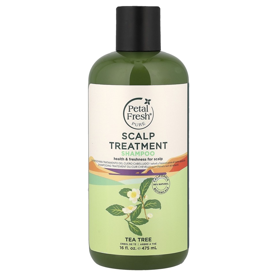 Petal Fresh Pure Scalp Treatment Shampoo Tea Tree 16 fl oz 475 ml Cruelty-Free,