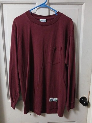 Discus Athletic Men's LS Cotton Pullover Shirt Sz L
