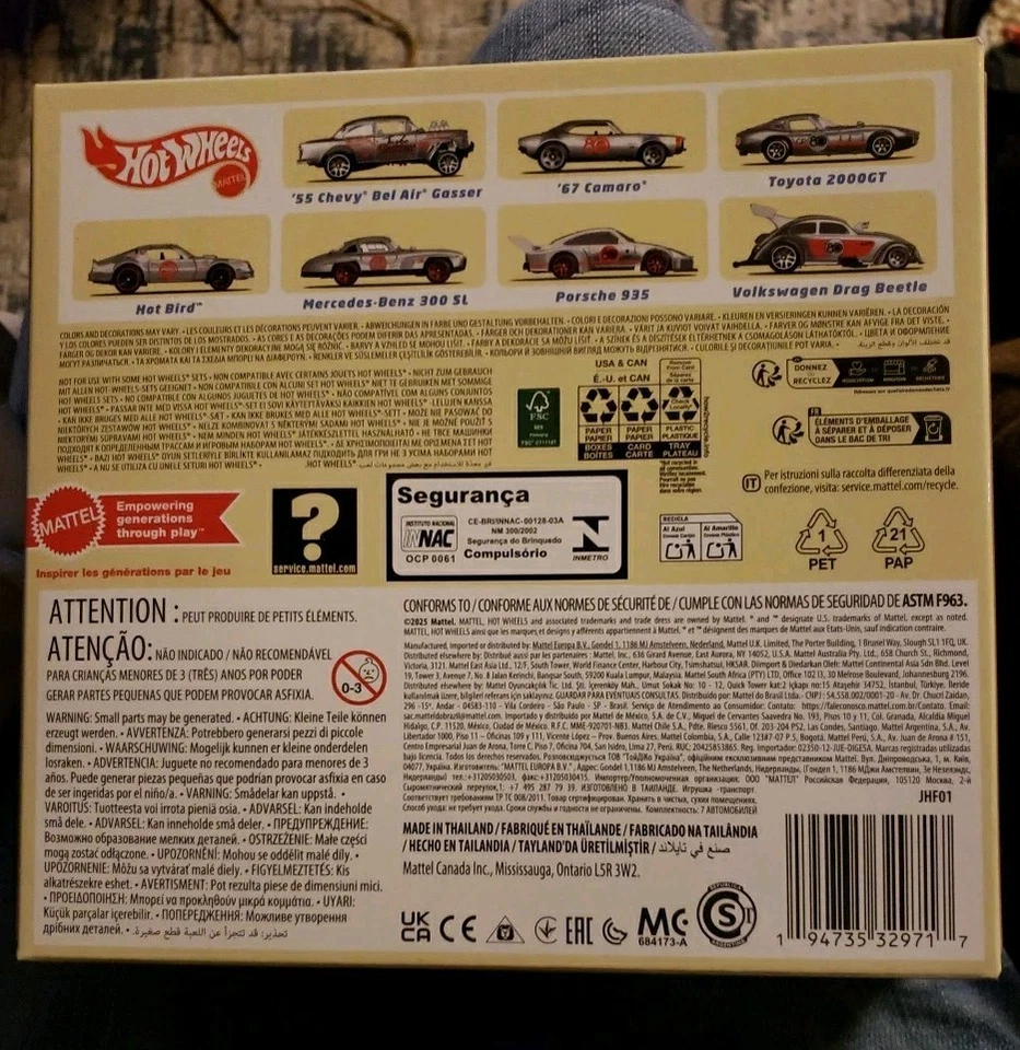 Hot Wheels "Replay The Classics" Mattel 80th 2025 paquete de 7 Foto 3 de 4