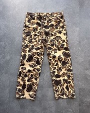 Vintage 80s Himalayan Duck Camo Cargo Pants Men's 40 Made In USA Ideal Zip