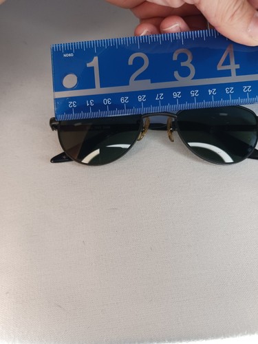 VINTAGE B&L RAY BAN W2193 YSAW G15 UV BLACK CHROME GRIDLOCK SLEEK SUNGLASSES - Picture 9 of 9