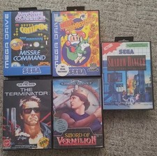 Mega Drive Master system bundle Sword Of Vermilion terminator etc all complete