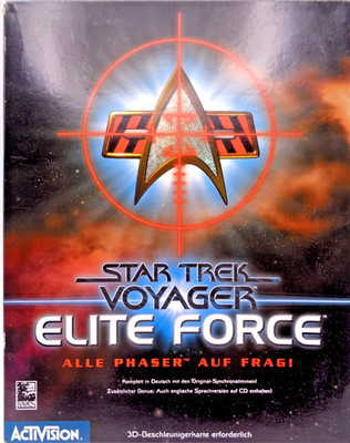 IBM PC -- STAR TRECK VOYAGER: ELITE FORCE (ACTIVISION - BOX+MANUAL) #NO SOFTWARE