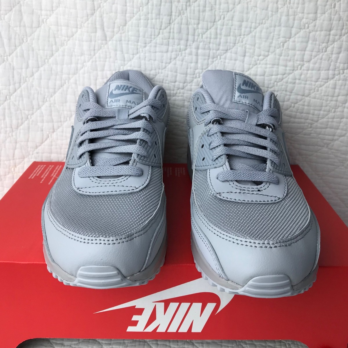 Nike Air Max 90 Shoes Men's SZ 8.5 Wolf Gray CN8490-001 | eBay