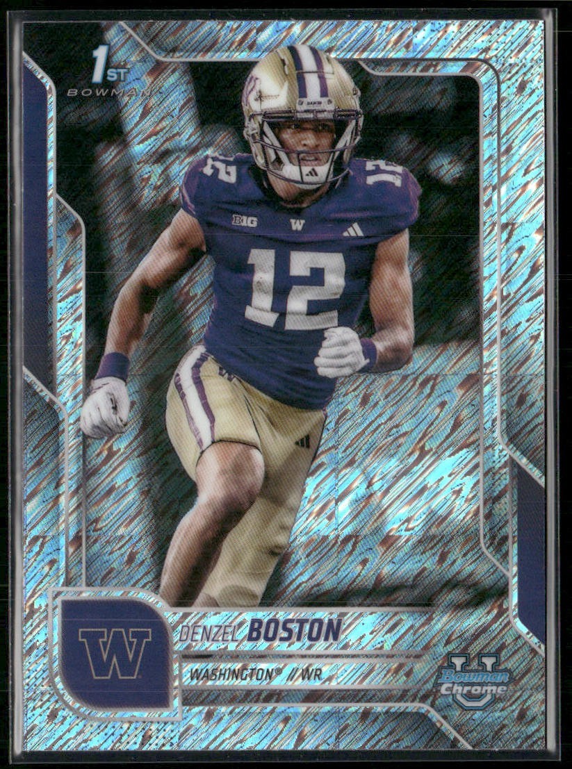 Denzel Boston 2025 Bowman Chrome U Shimmer Refractor #34