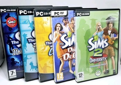 Die Sims 2 Doppel Bundle - inkl - Makin' Magic, Unleashed, On Holiday & Uni - PC CD