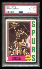 1974 Topps #196 George Gervin PSA 8 NM-MT Rookie RC Spurs HOF