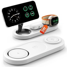 Foldable 3-in-1 Wireless Charging Station for MagSafe, Fast Charging Dock Stand