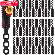 Yetene 100 Packs Bulk Hair Brushes for Homeless Individually Wrapped Black