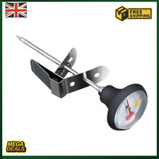Milk Thermometer For Frothing Jug & Perfect Coffees Lattes Including Handy Clip