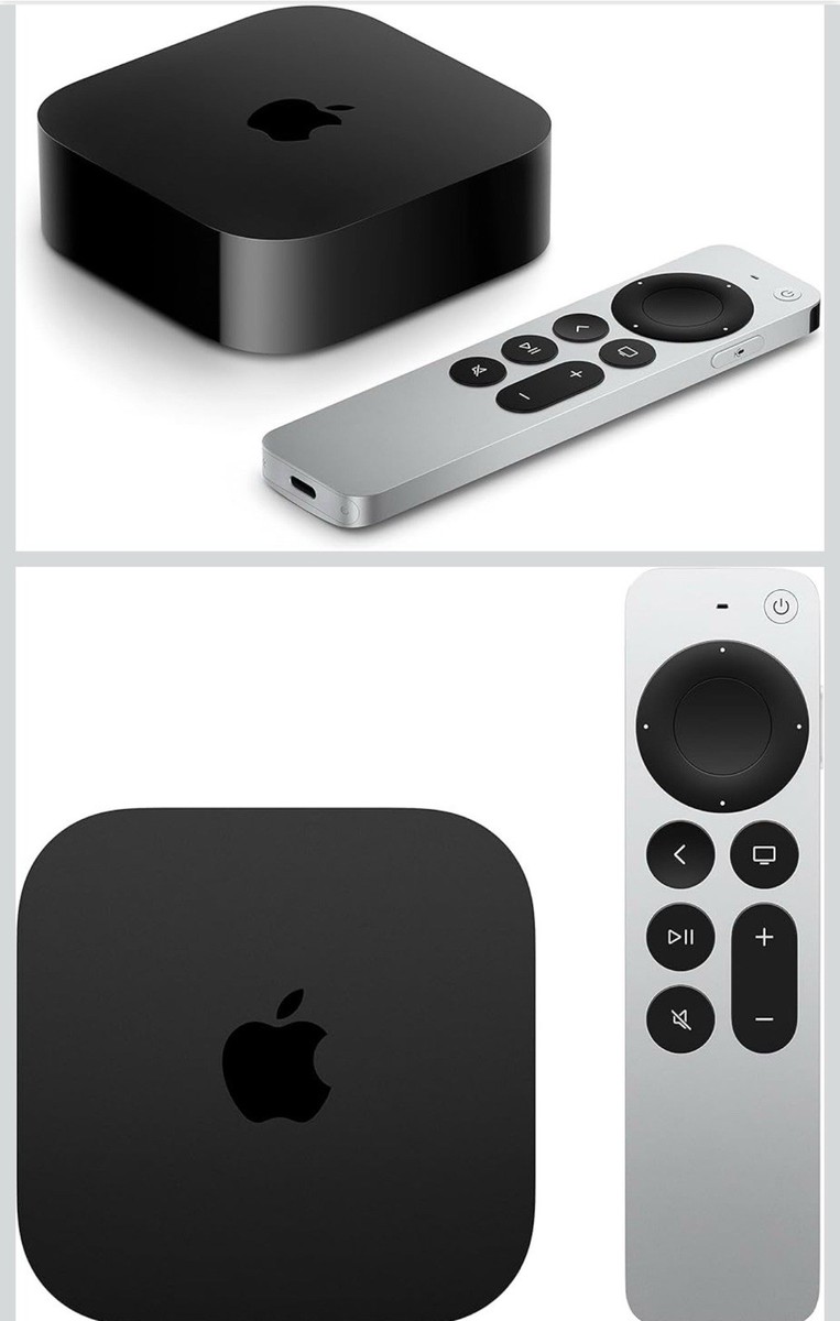 Apple TV 4K 3rd Gen. 128GB Media Streamer - Black, Wi-Fi +