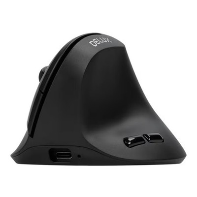 DELUX M618 AIR ERGONOMISCHE MAUS SCHWARZ BLUETOOTH & KABELLOS VERTIKAL AA AKKU