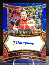 2025 Panini Select WNBA Te-Hina Paopao BLUE SHIMMER AUTO /13 RC DREAM Rookie