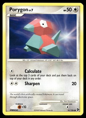 Porygon Pokemon Great Encounters 81/106 MP