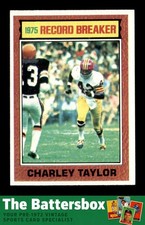 1976 Topps #8 Charley Taylor RB/Career Receptions NM X3735408