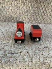 Lot Of 2 James With Tender Thomas The Train Wooden Pieces