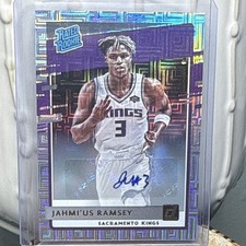 2020-21 Panini Donruss Rated Rookie Jahmi'us Ramsey Kings Autograph #247