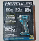 HERCULES HCB81B 20V Brushless Cordless 1/4 in. Compact 3-Speed Impact Driver NEW