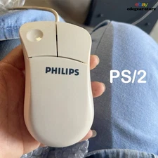 PHILIPS 2920 Vintage Ball Mouse PS/2 Wired Mechanical Mouse Old Stock Brand New