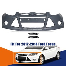 For 20122013 2014 Ford Focus Sedan Front Bumper Cover With Brackets Set Primed