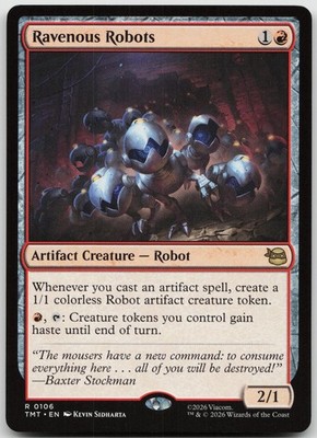 RAVENOUS ROBOTS 0106 TEENAGE MUTANT NINJA TURTLES MAGIC: THE GATHERING FOIL NM/M