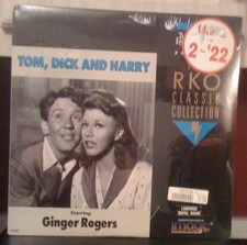 laserdisc TOM DICK AND HARRY ginger rogers  LD laserdisc NEW