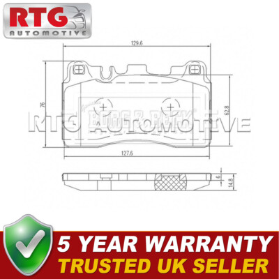 Rear Brake Pads Set Fits Mercedes E-Class CLS SLS 5.5 6.2 54206420